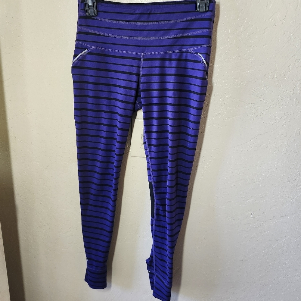 Athleta Purple and Black Leggings